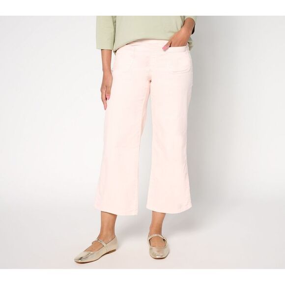 Belle by Kim Gravel Pants - Belle by Kim Gravel Women's Petite Pants 10P TripleLuxe Corduroy Pink A677004